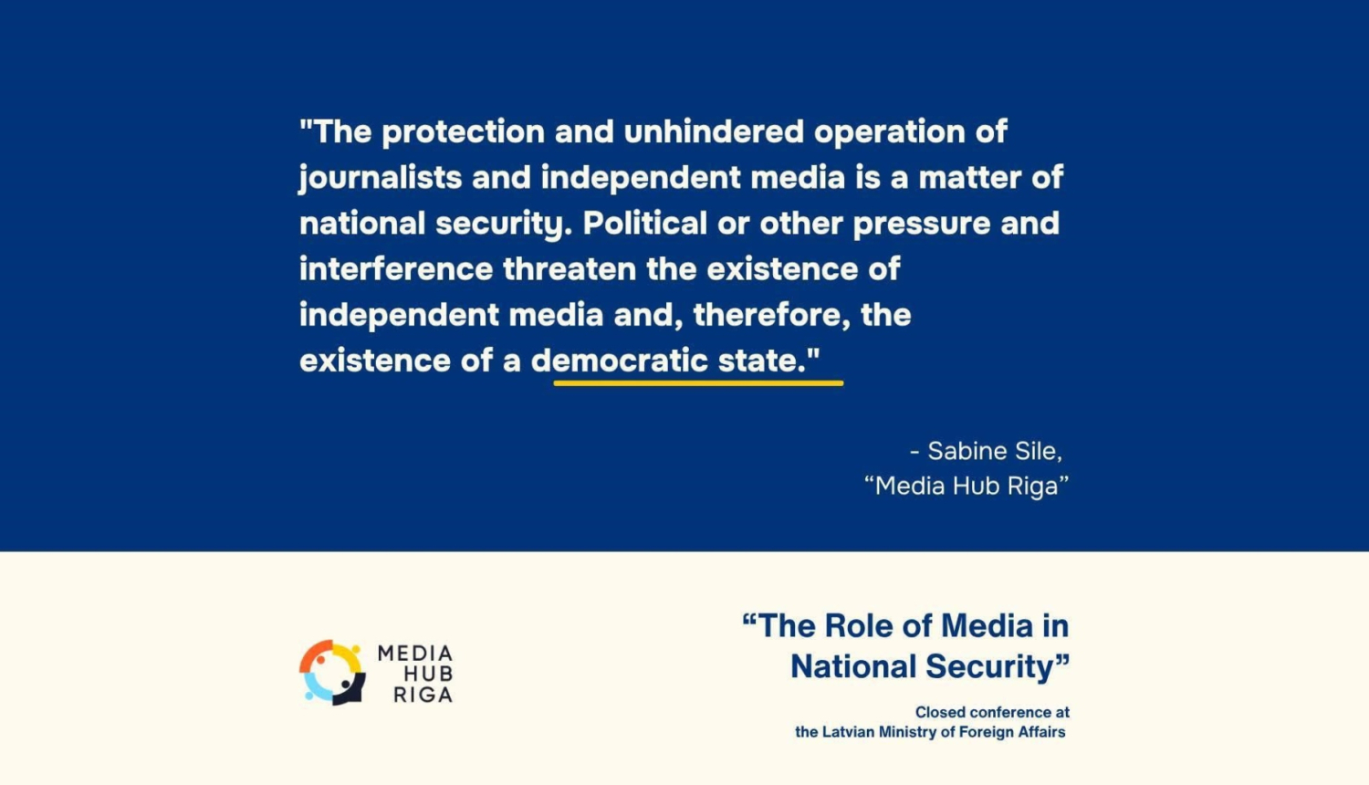 The role of media in national security